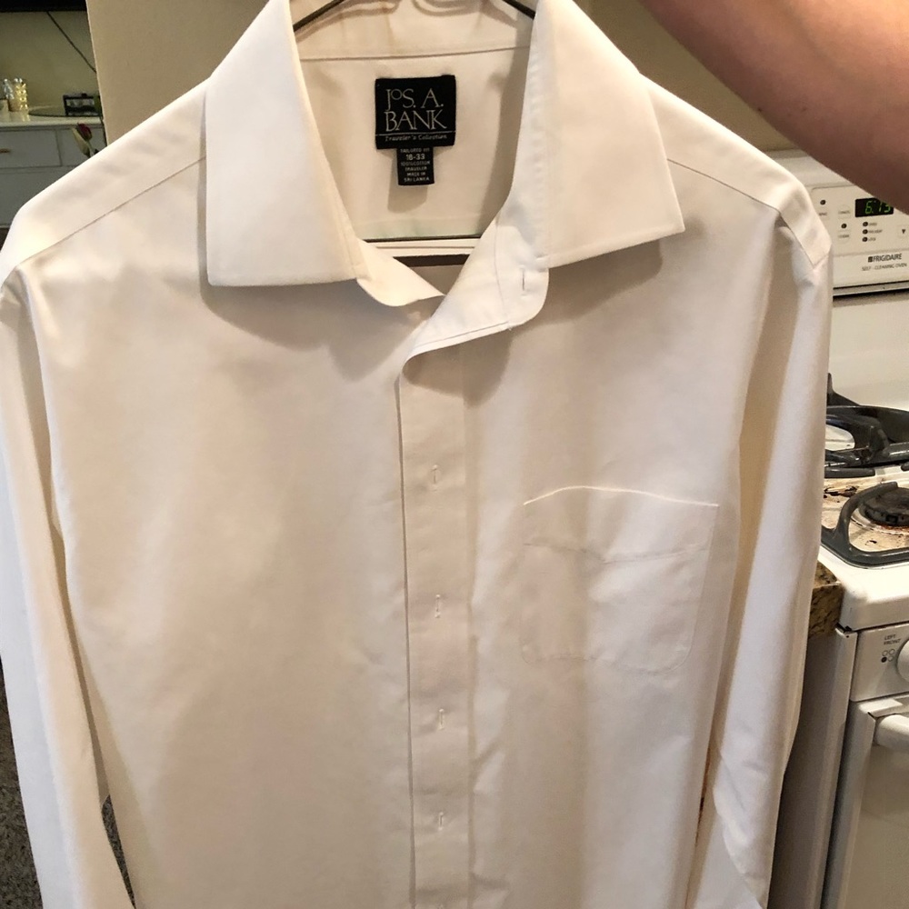 Joseph A bank white button shirt